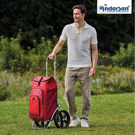 Andersen-Royal Shopper Hydro 3.0 - Rot - Kugellagerrad 29 cm-shopping-trolley.ch