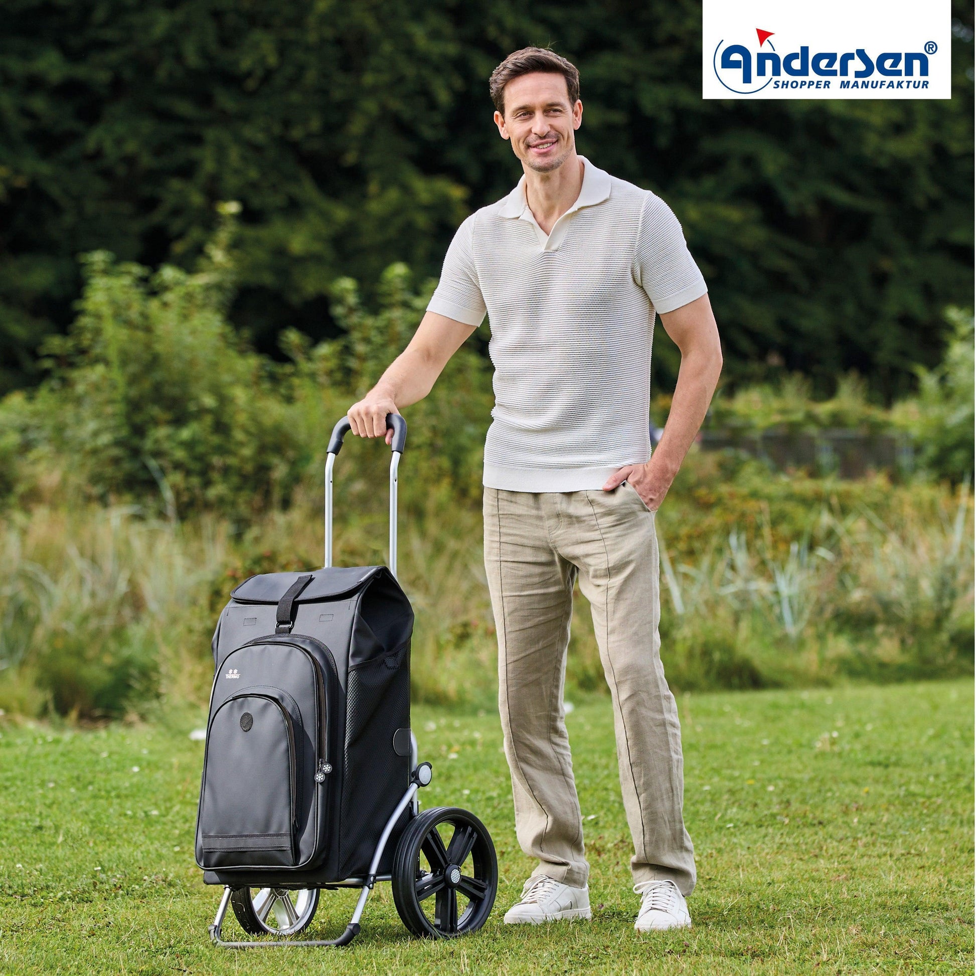 Andersen-Royal Shopper Hydro 3.0 - Schwarz - Kugellagerrad 29 cm-shopping-trolley.ch