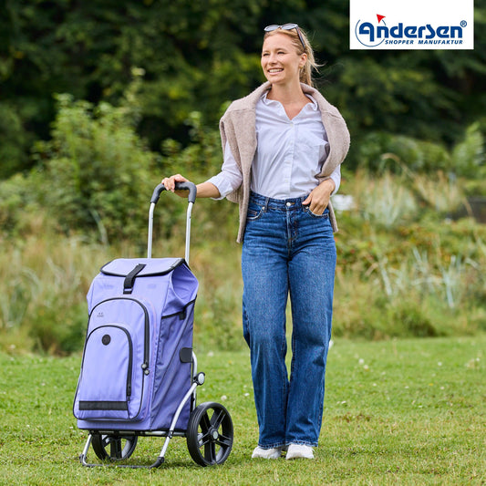 Andersen-Royal Shopper Hydro 3.0 - Flieder - Leichtlaufrad 25 cm-shopping-trolley.ch