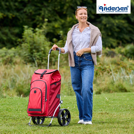 Andersen-Royal Shopper Hydro 3.0 - Rot - Leichtlaufrad 25 cm-shopping-trolley.ch