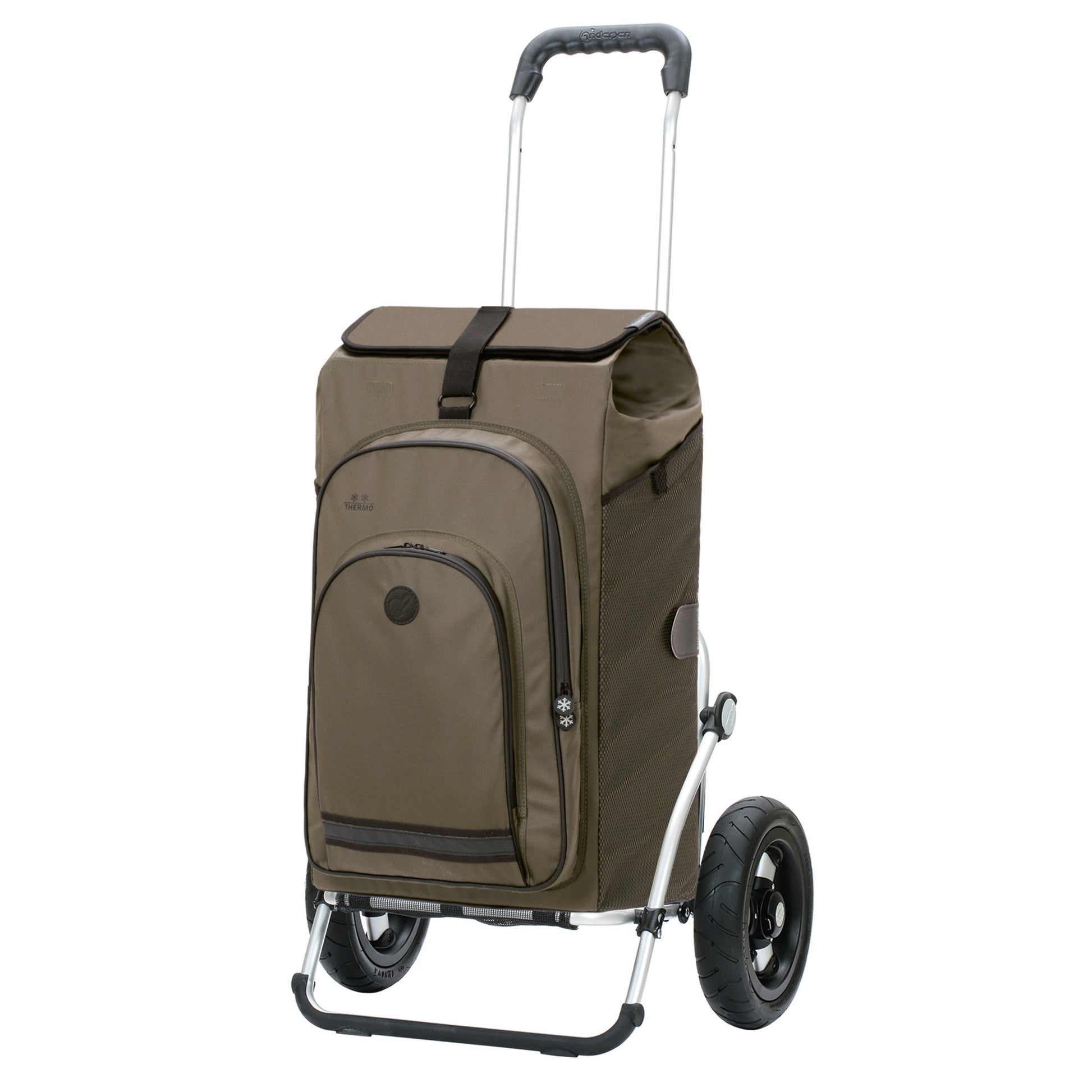 Andersen-Royal Shopper Hydro 3.0 - Oliv - Luft-Kugellagerrad 25 cm-shopping-trolley.ch