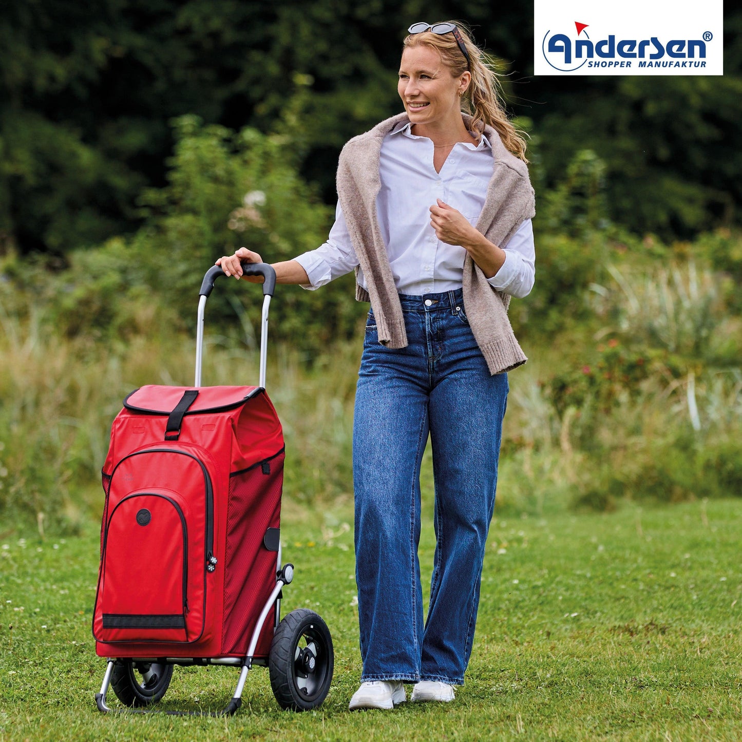 Andersen-Royal Shopper Hydro 3.0 - Rot - Luft-Kugellagerrad 25 cm-shopping-trolley.ch