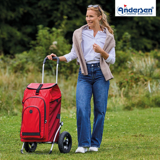 Andersen-Royal Shopper Hydro 3.0 - Rot - Luft-Kugellagerrad 25 cm-shopping-trolley.ch