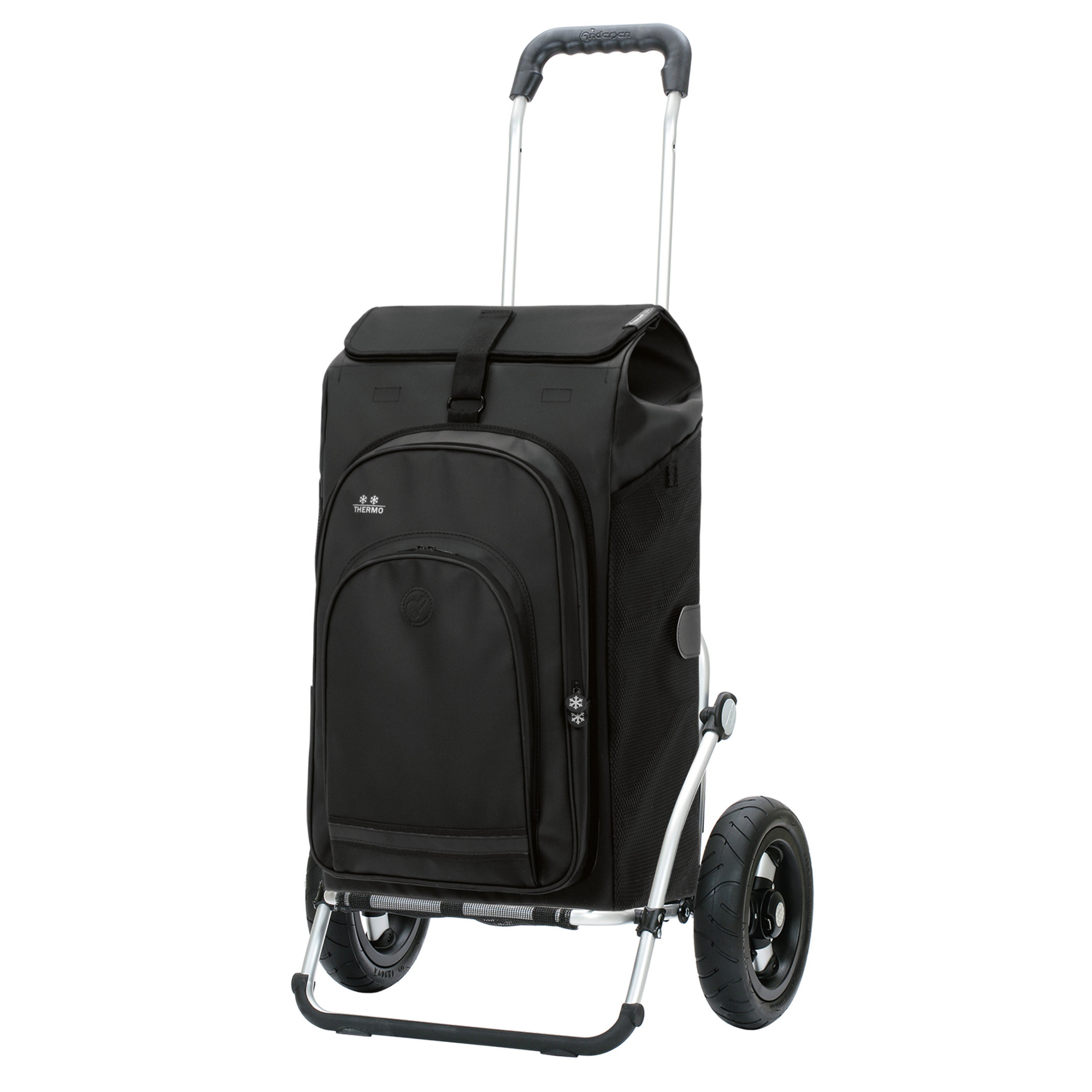 Andersen-Royal Shopper Hydro 3.0 - Schwarz - Luft-Kugellagerrad 25 cm-shopping-trolley.ch