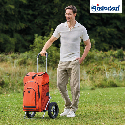 Andersen-Royal Shopper Hydro 3.0 - Orange - Luft-Kugellagerrad 29 cm-shopping-trolley.ch