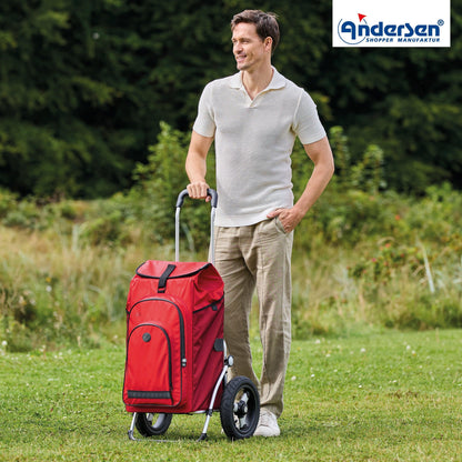Andersen-Royal Shopper Hydro 3.0 - Rot - Luft-Kugellagerrad 29 cm-shopping-trolley.ch