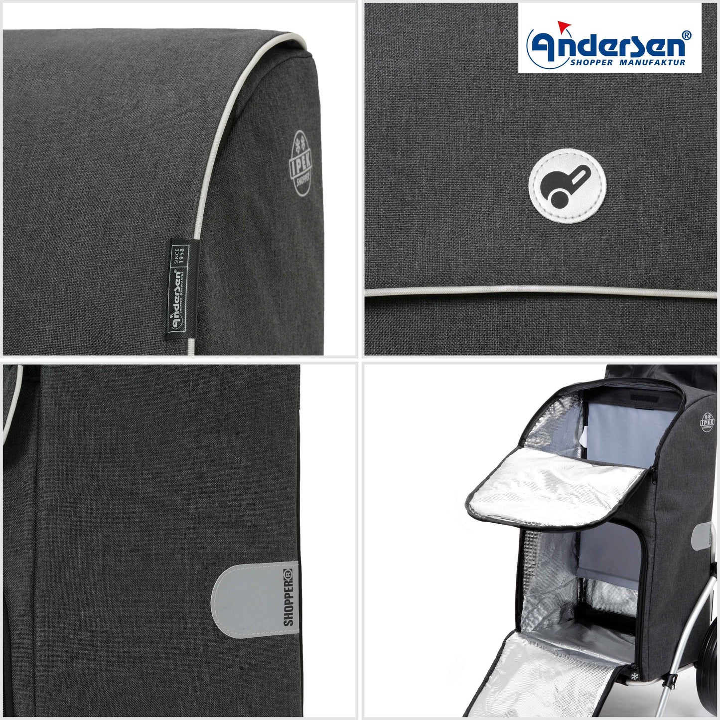 Royal Shopper Ipek Maxi - Anthrazit - Kugellagerrad 29 cm