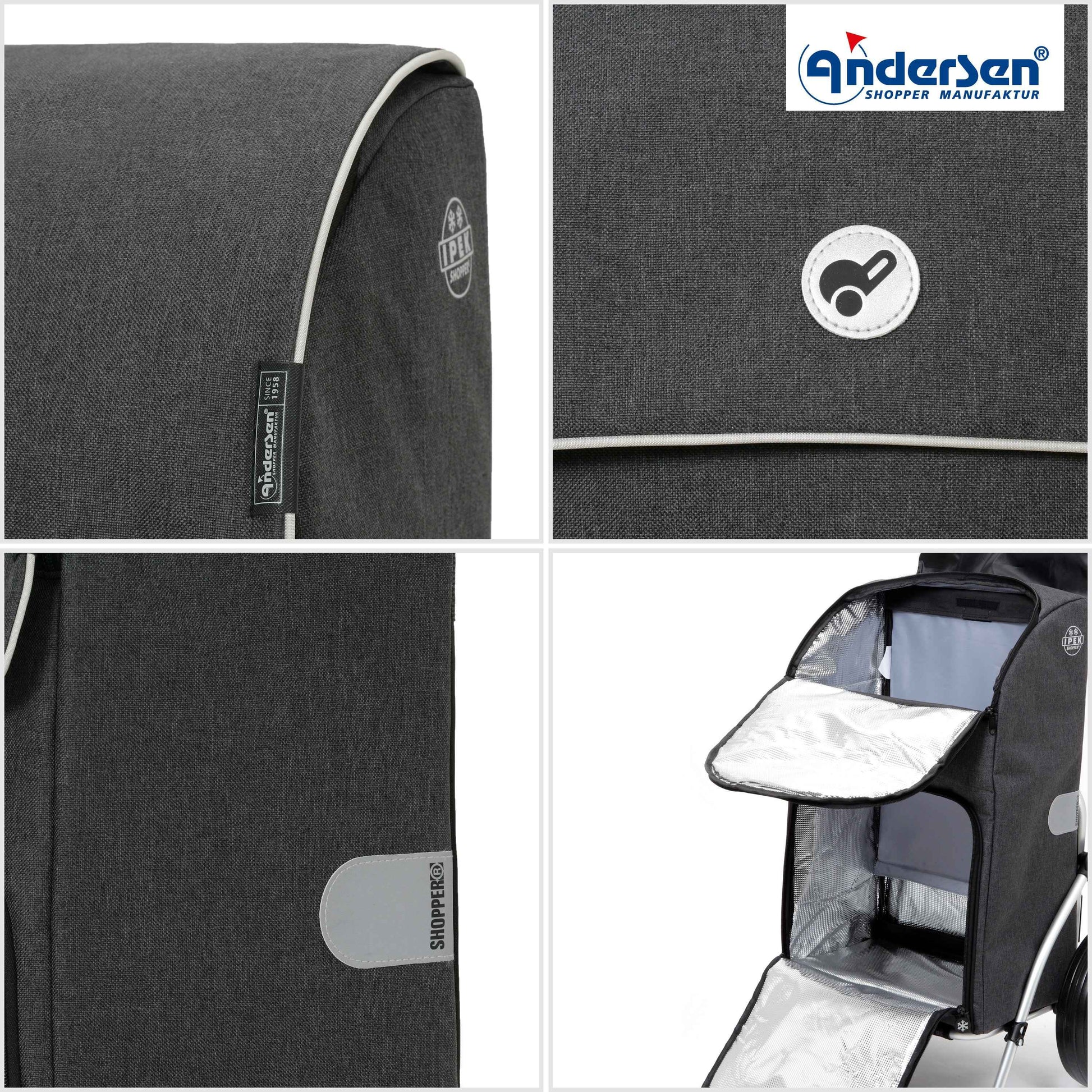 Royal Shopper Ipek Maxi - Anthrazit - Kugellagerrad 29 cm