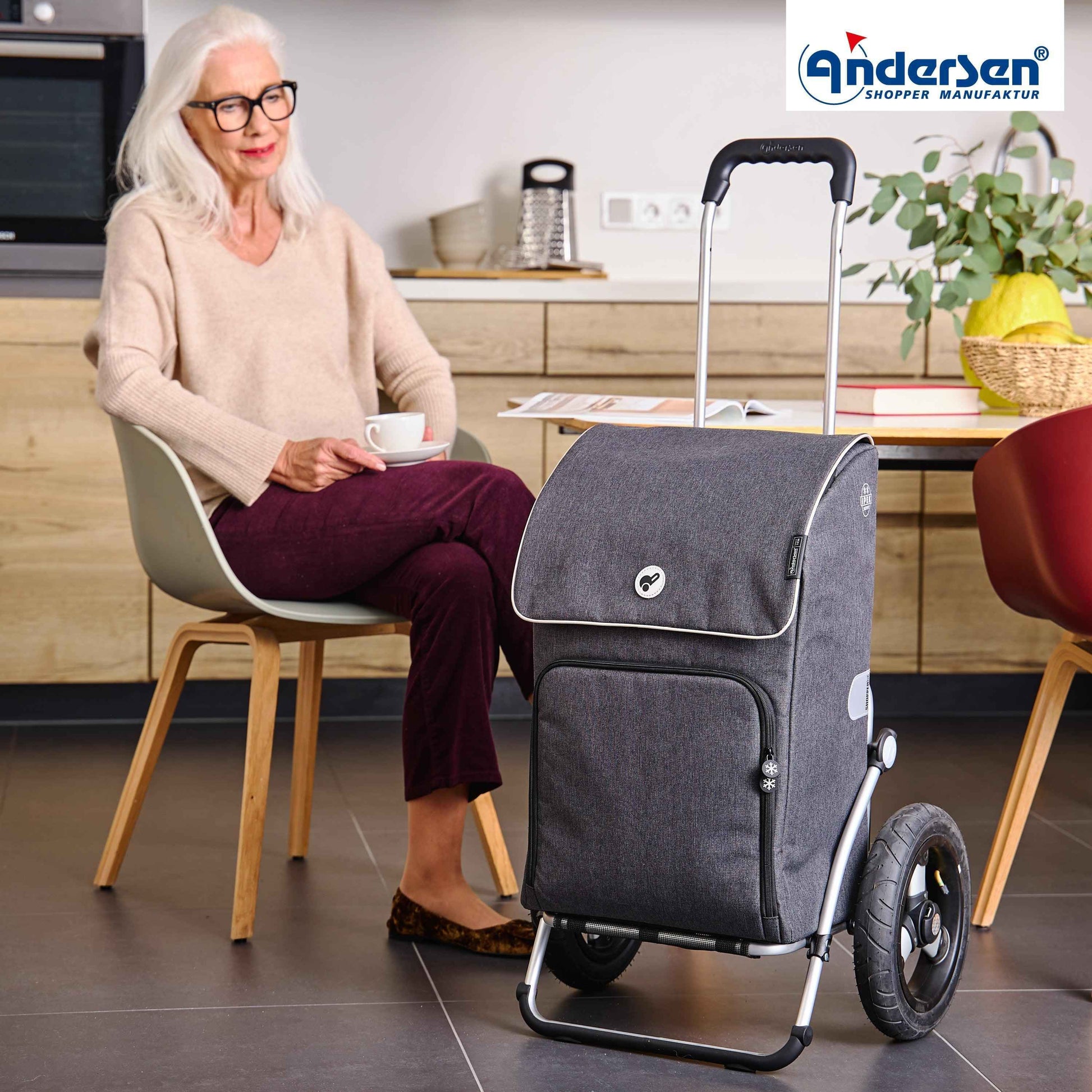 Royal Shopper Ipek Maxi - Anthrazit - Luft-Kugellagerrad 29 cm