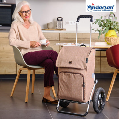 Andersen-Royal Shopper Ipek Maxi - Sand - Luft-Kugellagerrad 29 cm-shopping-trolley.ch