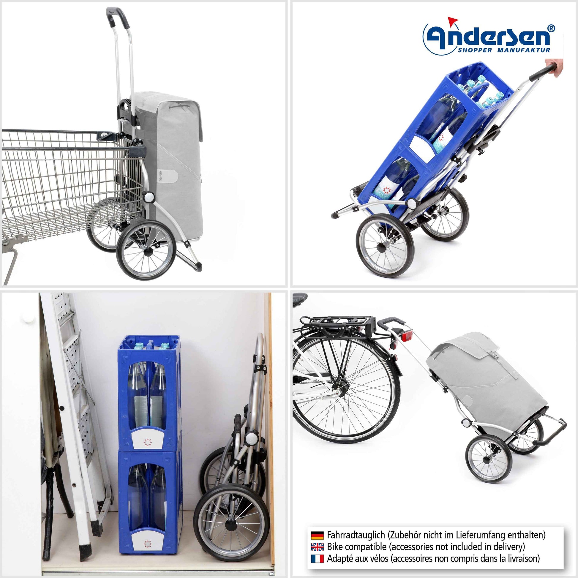 Royal Shopper Ipek Maxi - Anthrazit - Metallspeichenrad 25 cm