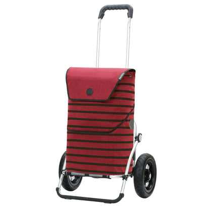 Andersen-Royal Shopper Jelke - Bordeaux - Luft-Kugellagerrad 25 cm-shopping-trolley.ch