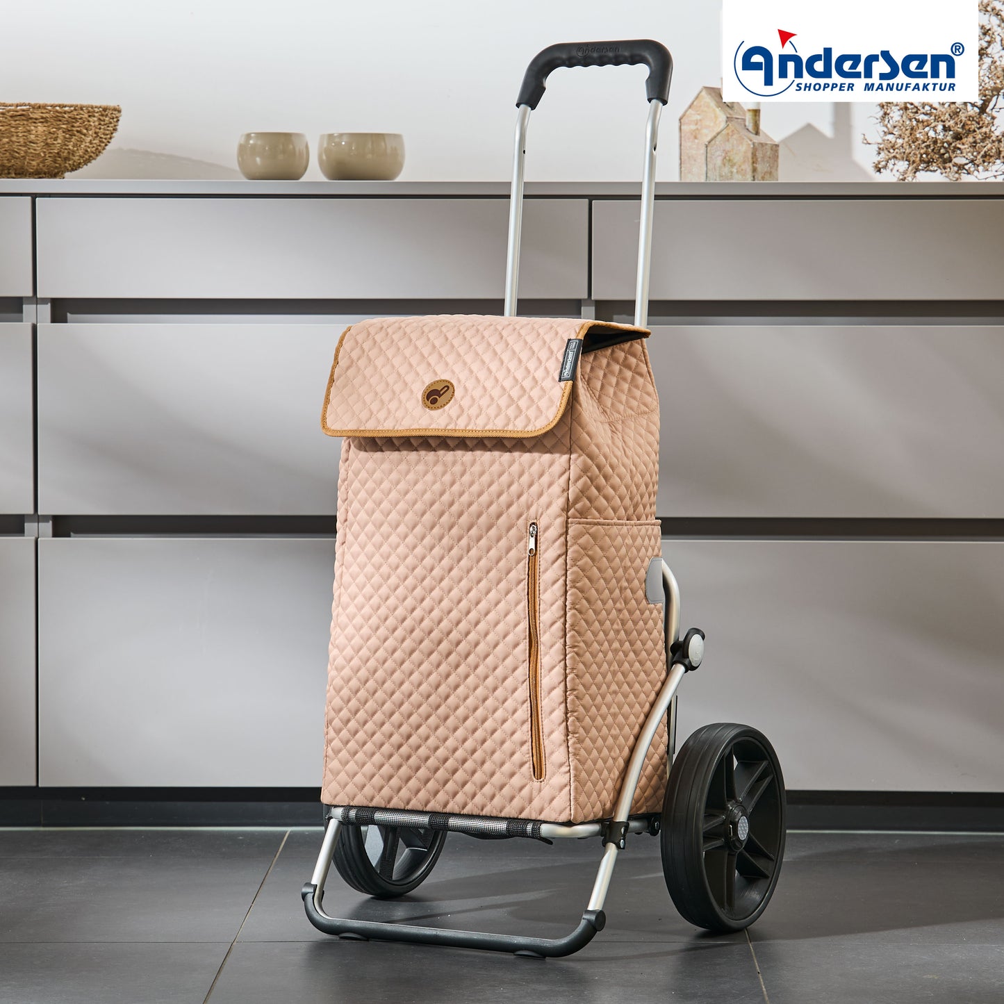 Andersen-Royal Shopper Lissa - Sand - Leichtlaufrad 25 cm-shopping-trolley.ch