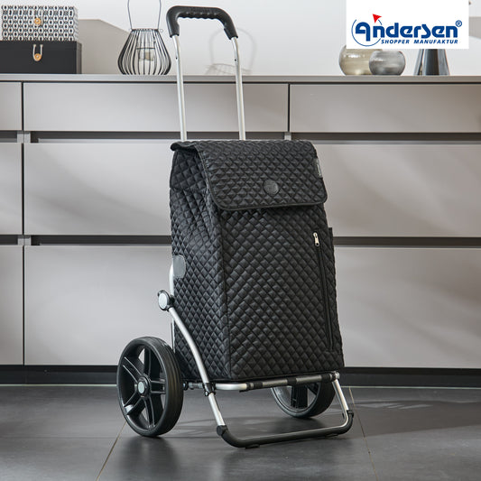 Andersen-Royal Shopper Lissa - Schwarz - Leichtlaufrad 25 cm-shopping-trolley.ch