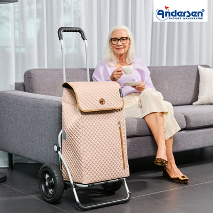 Andersen-Royal Shopper Lissa - Sand - Luft-Kugellagerrad 25 cm-shopping-trolley.ch