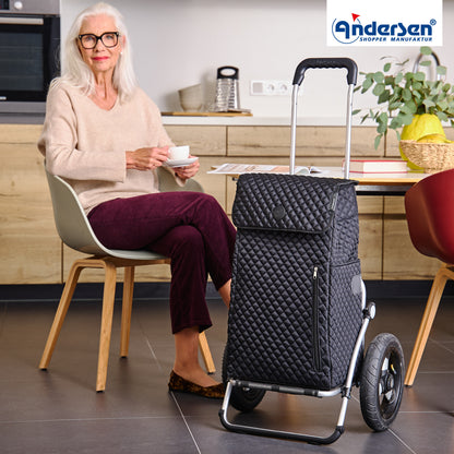 Andersen-Royal Shopper Lissa - Schwarz - Luft-Kugellagerrad 29 cm-shopping-trolley.ch