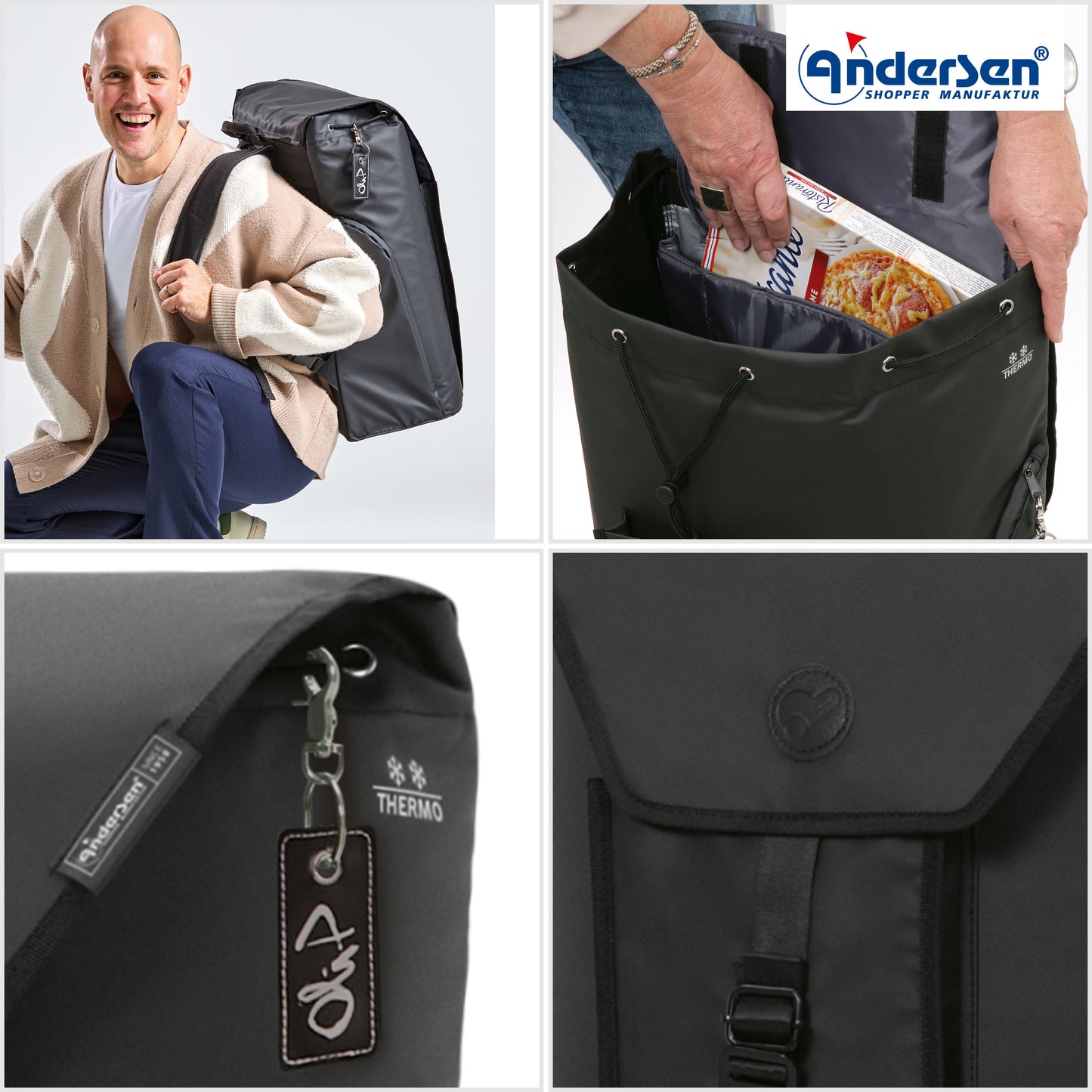 Andersen-Royal Shopper Oli.P 3.0 - Schwarz - Kugellagerrad 29 cm-shopping-trolley.ch