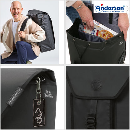 Andersen-Royal Shopper Oli.P 3.0 - Schwarz - Kugellagerrad 29 cm-shopping-trolley.ch