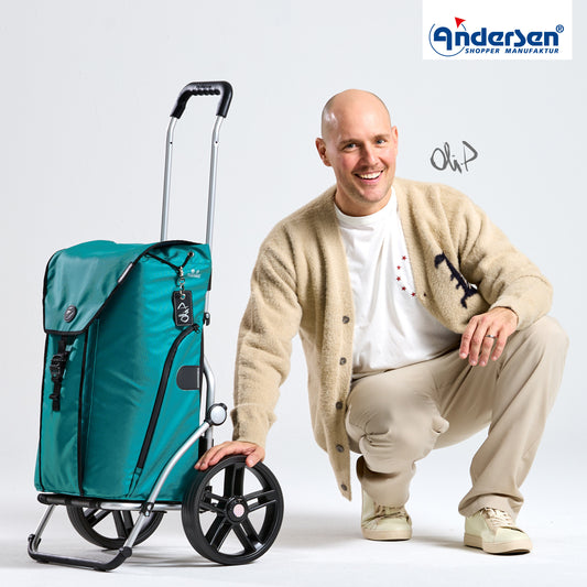 Andersen-Royal Shopper Oli.P 3.0 - Petrol - Leichtlaufrad 25 cm-shopping-trolley.ch