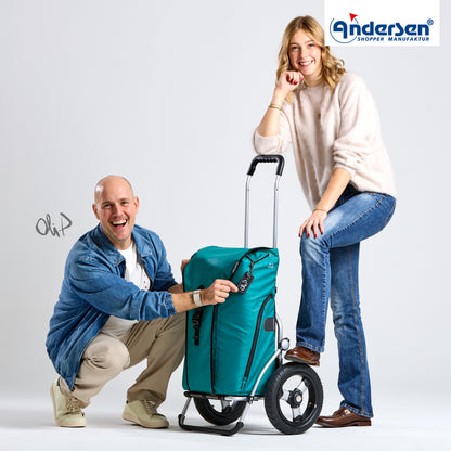 Andersen-Royal Shopper Oli.P 3.0 - Petrol - Luft-Kugellagerrad 29 cm-shopping-trolley.ch
