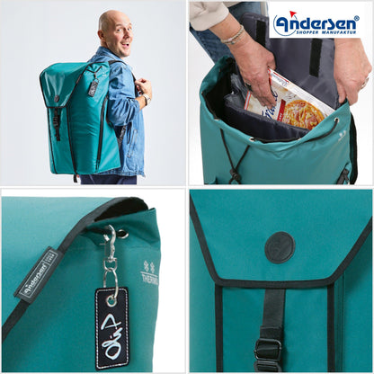 Andersen-Royal Shopper Oli.P 3.0 - Petrol - Luft-Kugellagerrad 29 cm-shopping-trolley.ch
