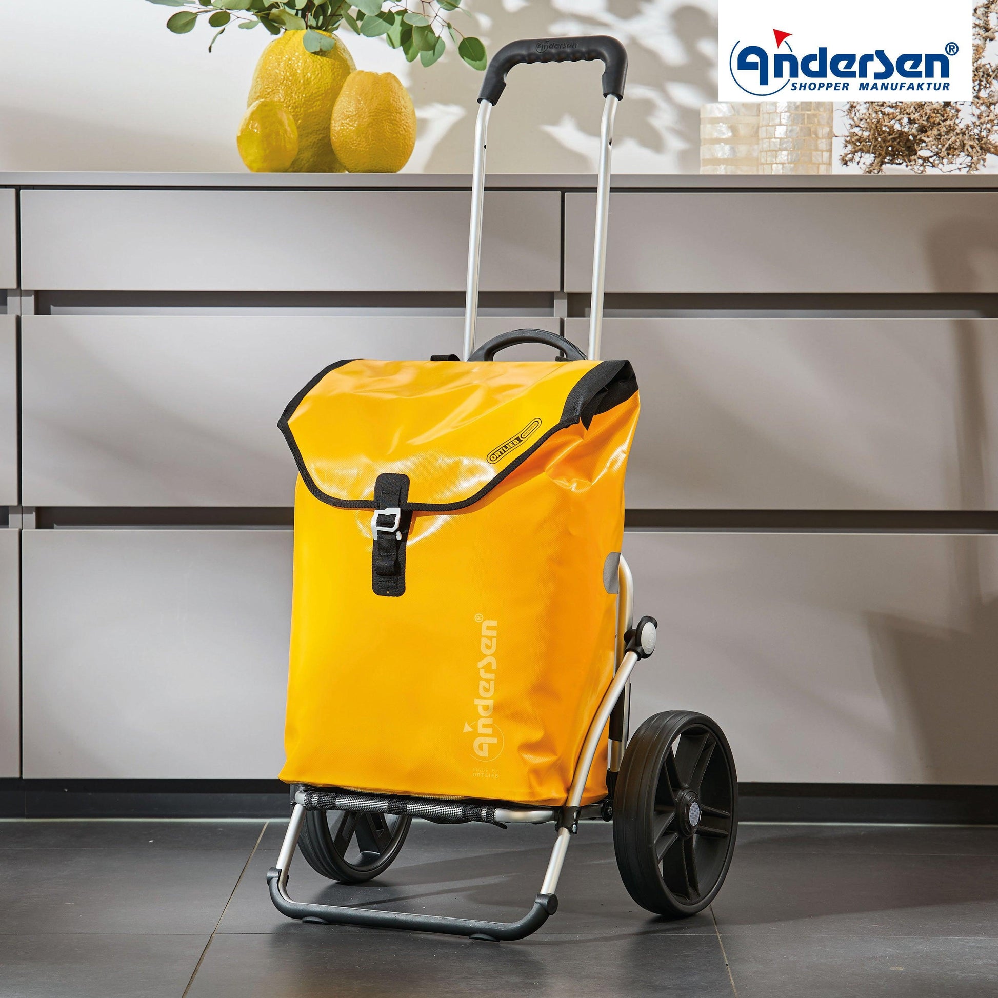 Andersen-Royal Shopper (Dreispeichenrad 25 cm) Ortlieb - gelb-shopping-trolley.ch