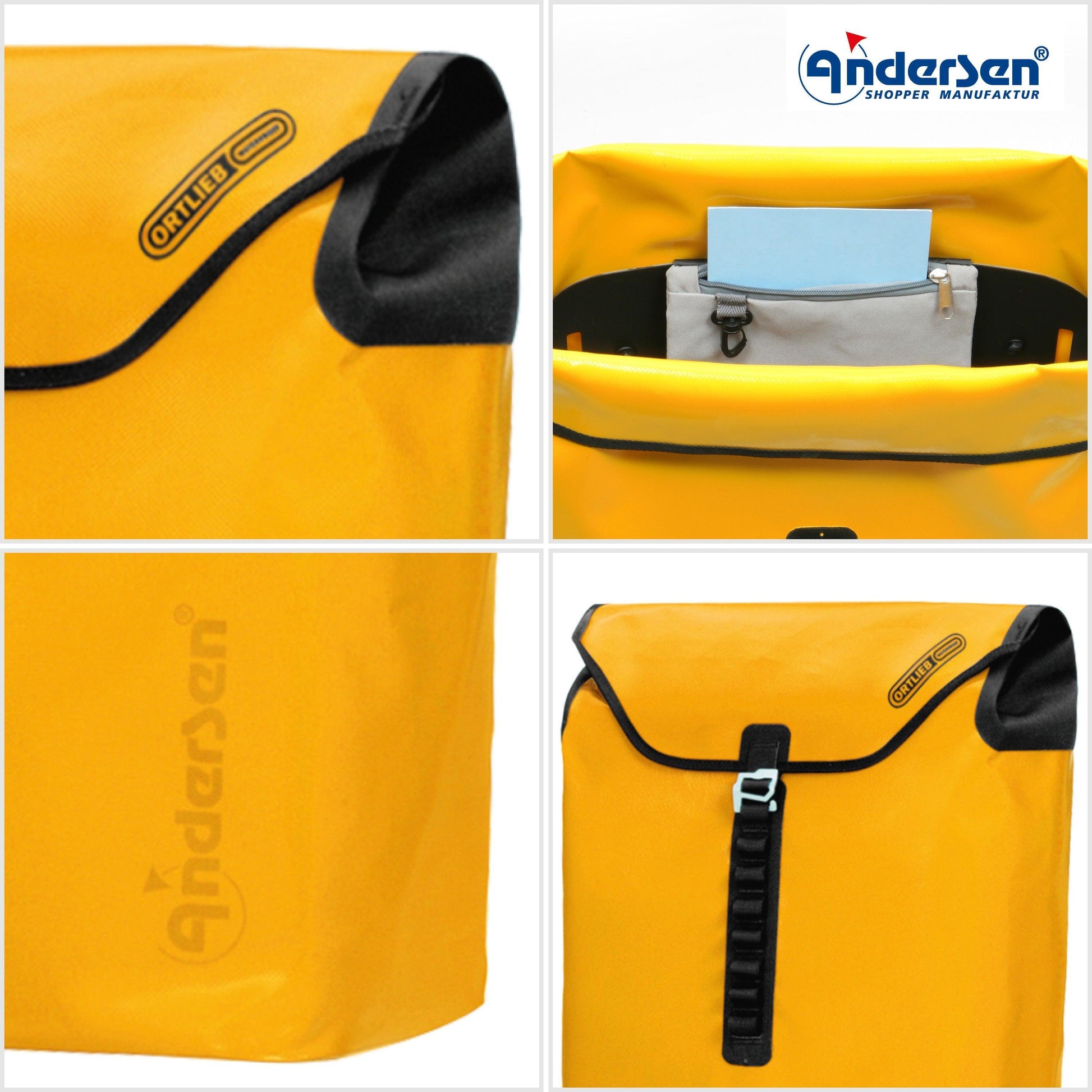 Andersen-Royal Shopper (Dreispeichenrad 25 cm) Ortlieb - gelb-shopping-trolley.ch