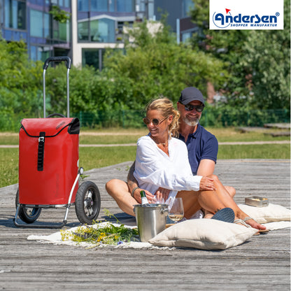Andersen-Royal Shopper (Luft-Kugellagerrad 29 cm) Ortlieb - rot-shopping-trolley.ch