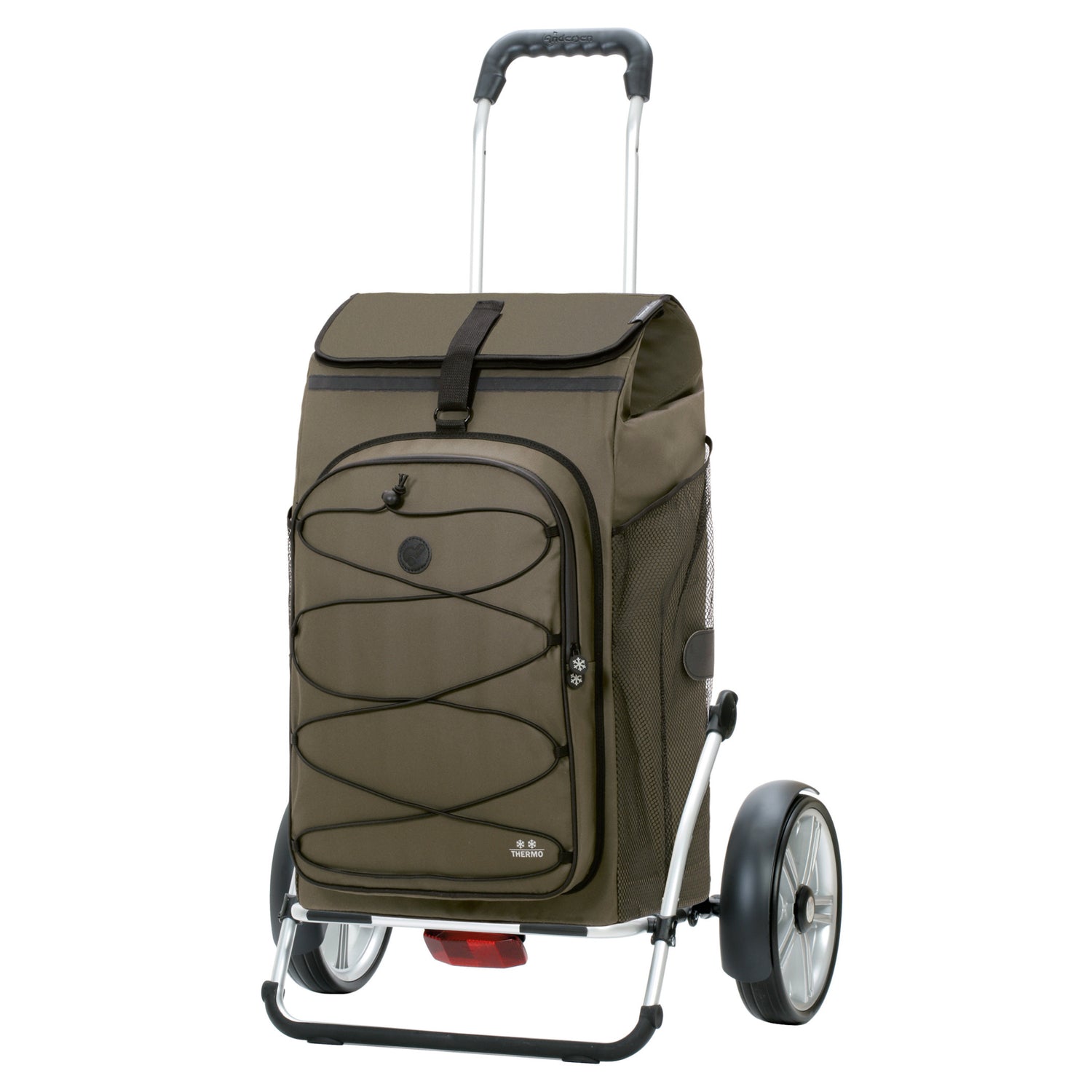 Andersen-Royal Shopper Plus Fado 3.0 - Oliv - Kugellagerrad 25 cm-shopping-trolley.ch