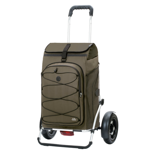 Andersen-Royal Shopper Plus Fado 3.0 - Oliv - Luft-Kugellagerrad 25 cm-shopping-trolley.ch