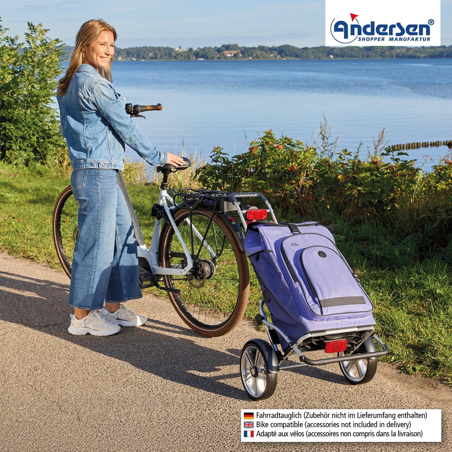 Andersen-Royal Shopper Plus Hydro 3.0 - Flieder - Kugellagerrad 25 cm-shopping-trolley.ch