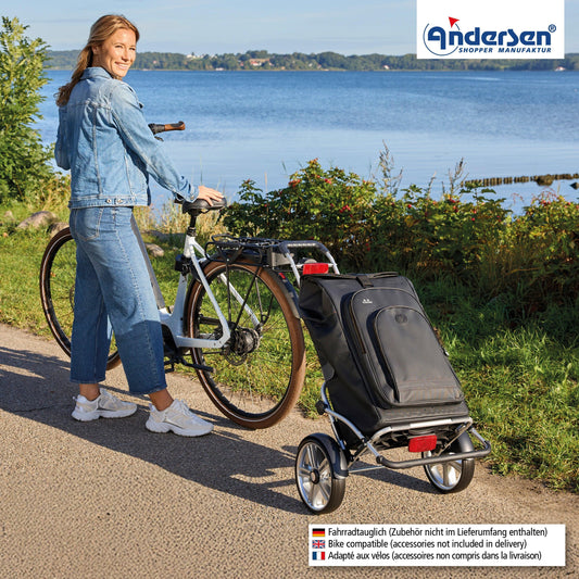 Andersen-Royal Shopper Plus Hydro 3.0 - Schwarz - Kugellagerrad 25 cm-shopping-trolley.ch