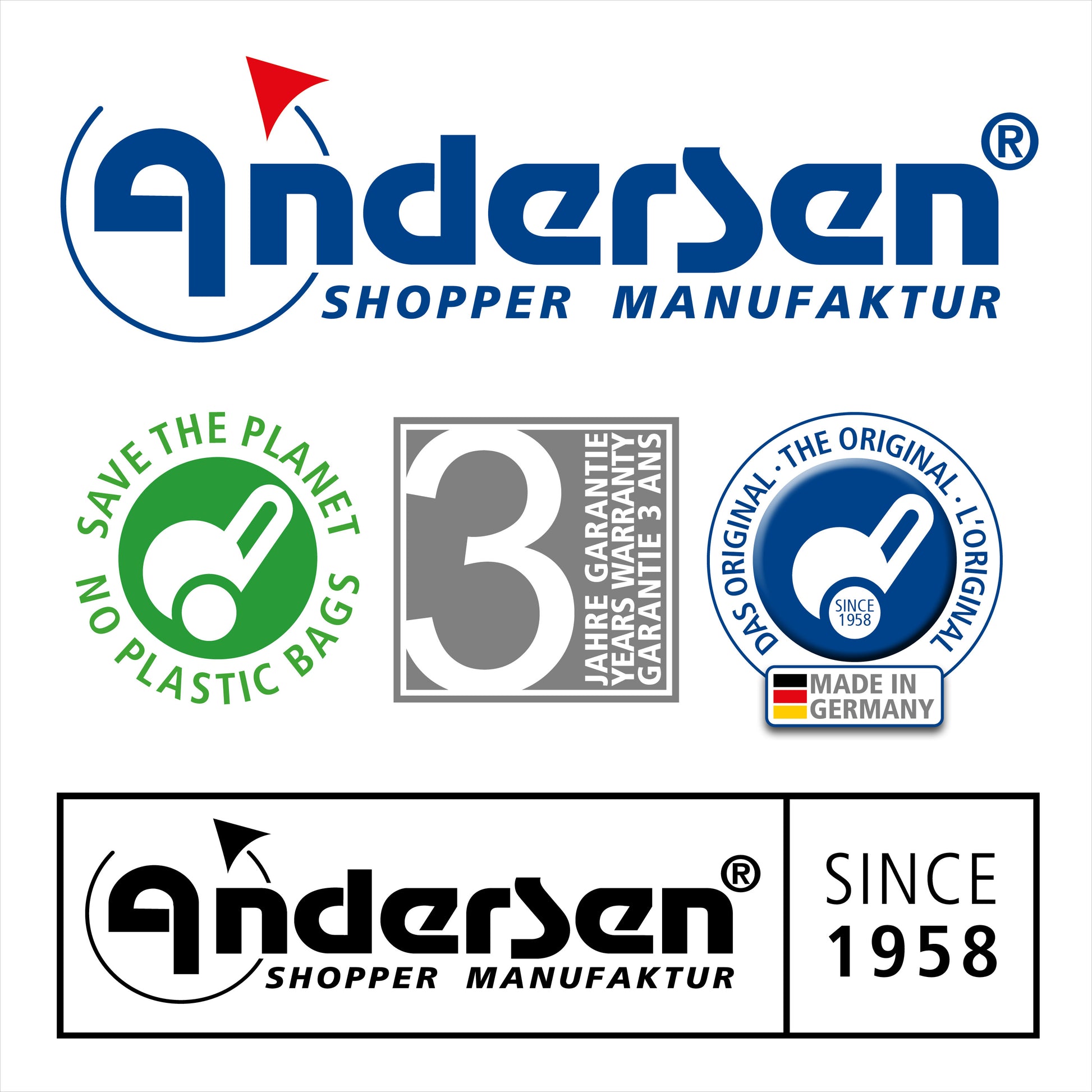 Andersen-Royal Shopper Plus Hydro 3.0 - Orange - Luft-Kugellagerrad 25 cm-shopping-trolley.ch