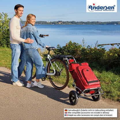 Andersen-Royal Shopper Plus Hydro 3.0 - Rot - Luft-Kugellagerrad 25 cm-shopping-trolley.ch