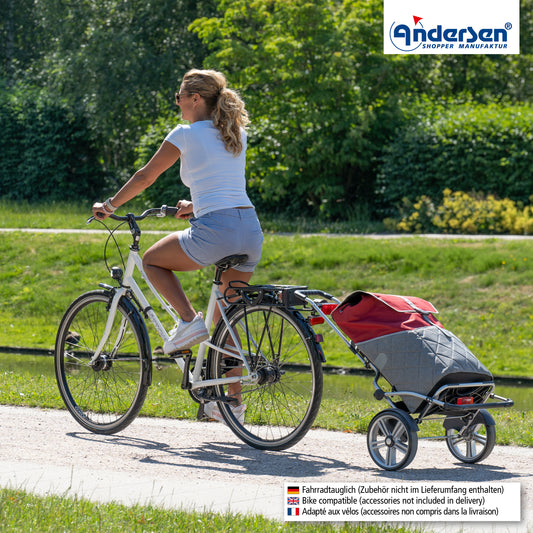 Andersen-Royal Shopper Plus (Kugellagerrad 25 cm) Lasse - rot-shopping-trolley.ch