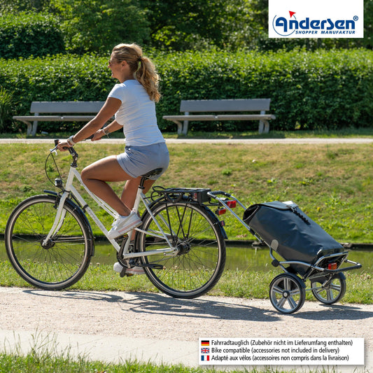 Andersen-Royal Shopper Plus (Kugellagerrad 25 cm) Ortlieb - anthrazit-shopping-trolley.ch