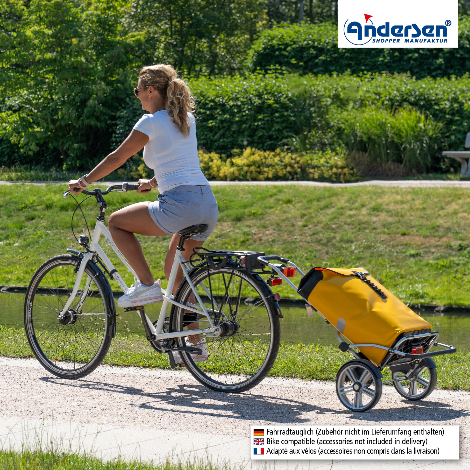 Andersen-Royal Shopper Plus (Kugellagerrad 25 cm) Ortlieb - gelb-shopping-trolley.ch