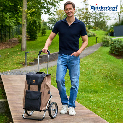 Andersen-Royal Shopper Senta 2.0 - Sand - Metallspeichenrad 25 cm-shopping-trolley.ch