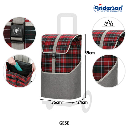 Andersen-Scala Shopper Gese - rot-shopping-trolley.ch