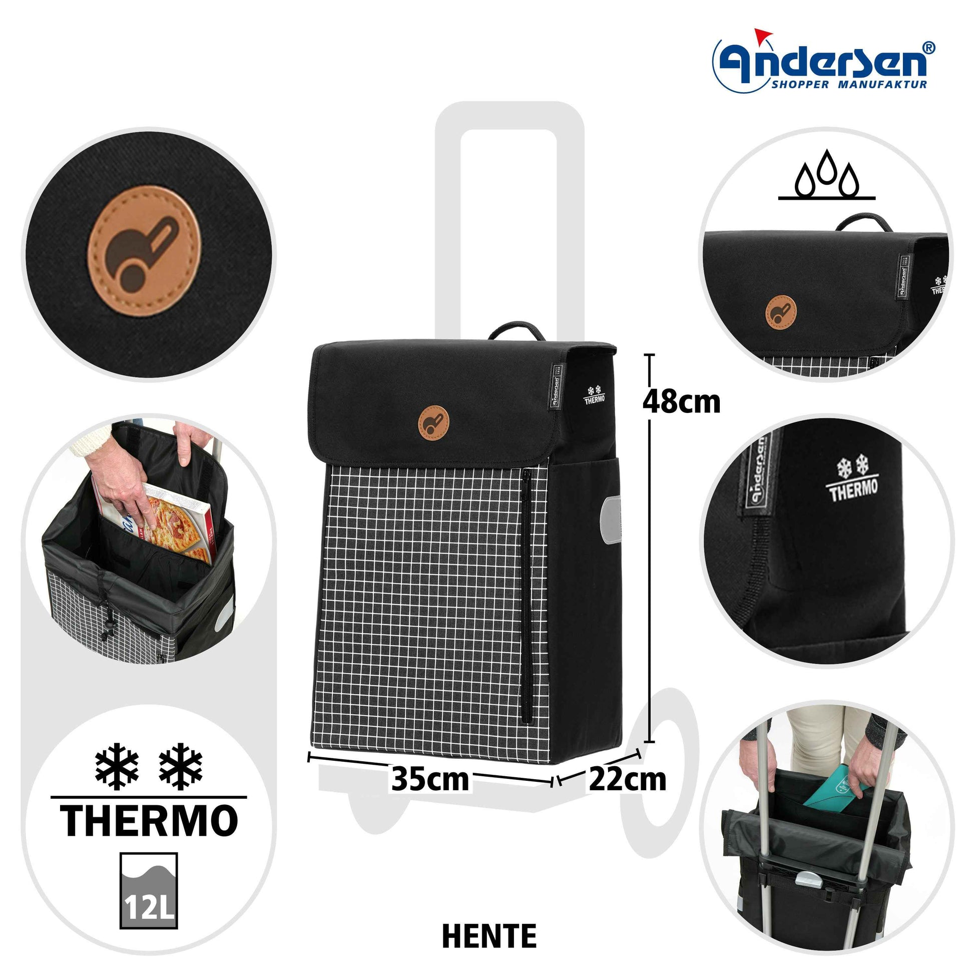 Scala Shopper Hente - schwarz
