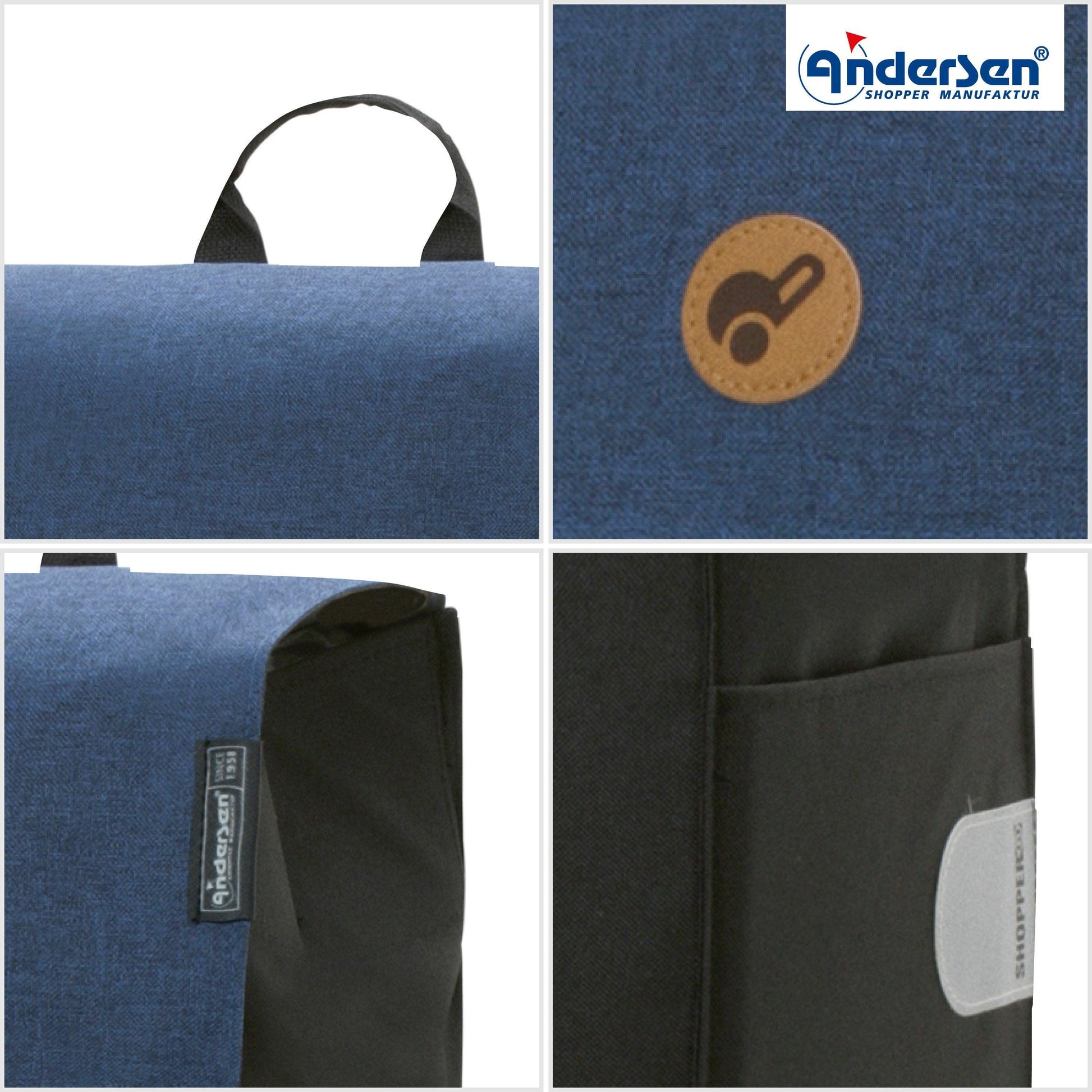 Andersen-Scala Shopper Hera - Blau-shopping-trolley.ch