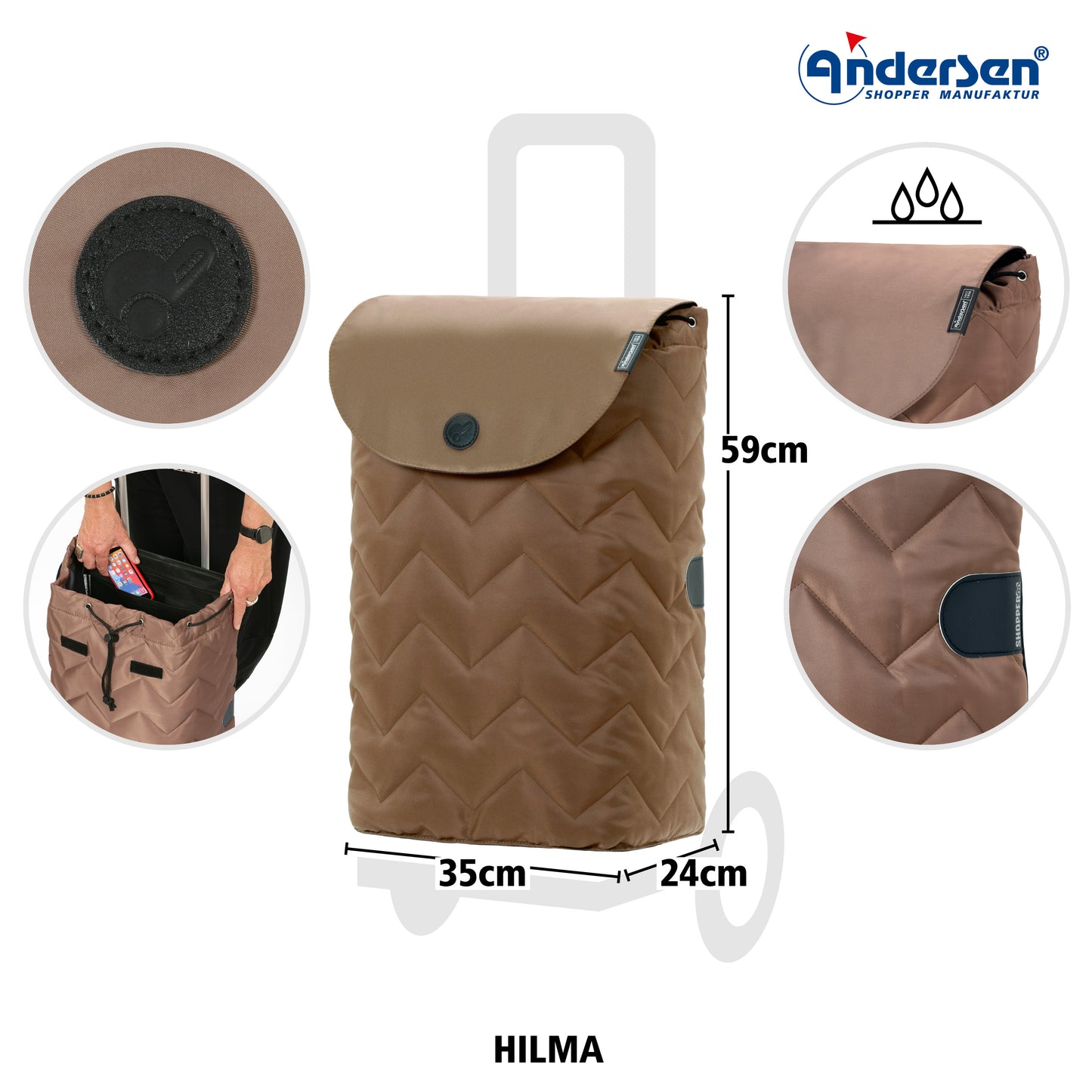 Andersen-Scala Shopper Hilma - Mousse-shopping-trolley.ch