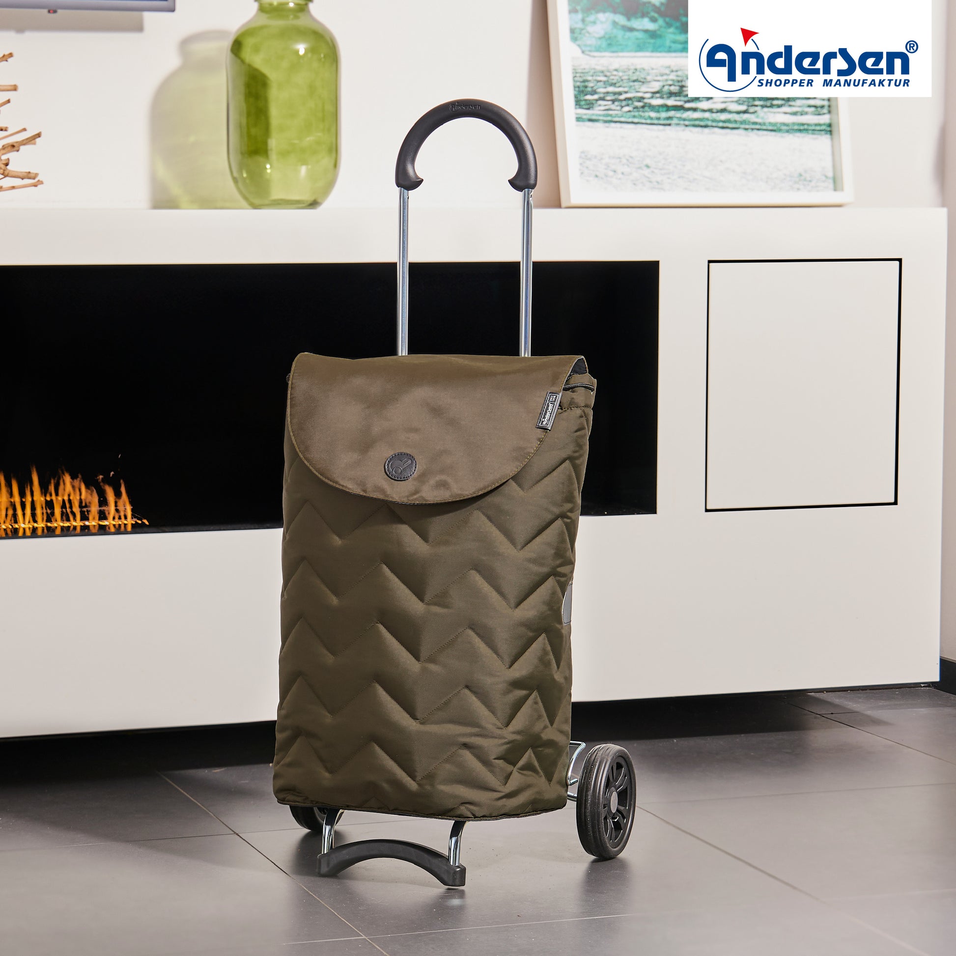 Andersen-Scala Shopper Hilma - Oliv-shopping-trolley.ch