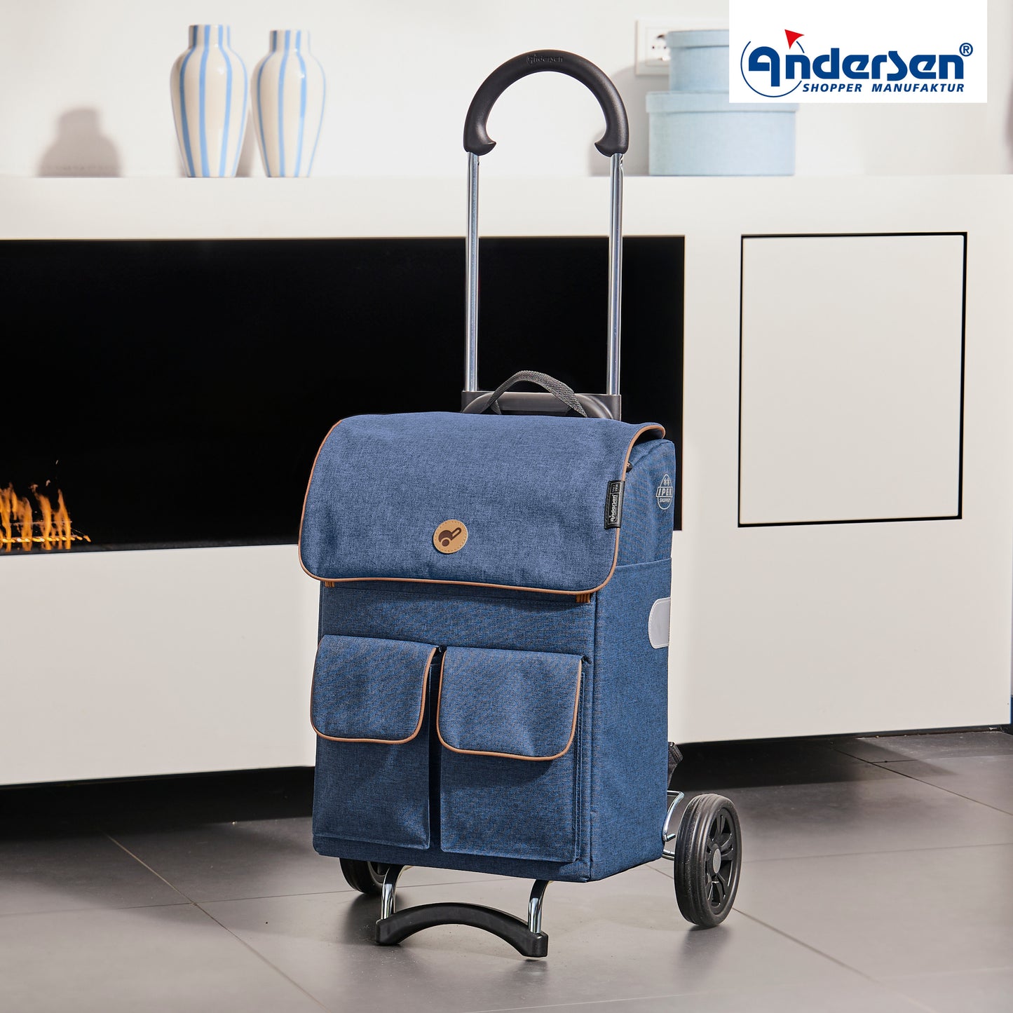 Andersen-Scala Shopper Ipek Mini - Blau-shopping-trolley.ch