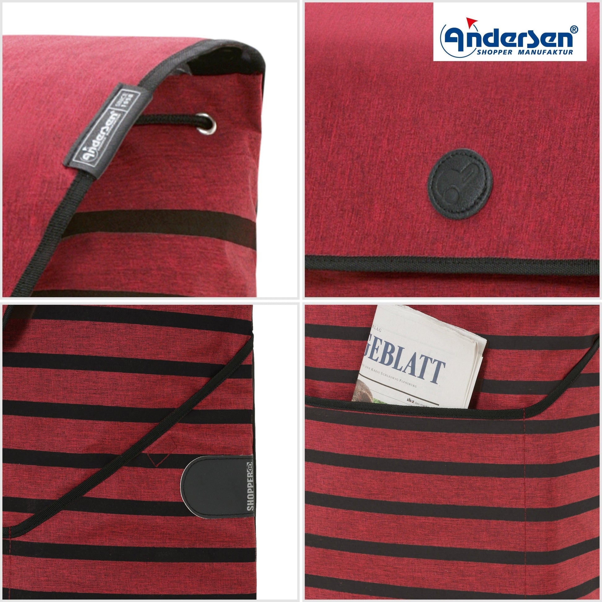 Andersen-Scala Shopper Jelke - Bordeaux-shopping-trolley.ch