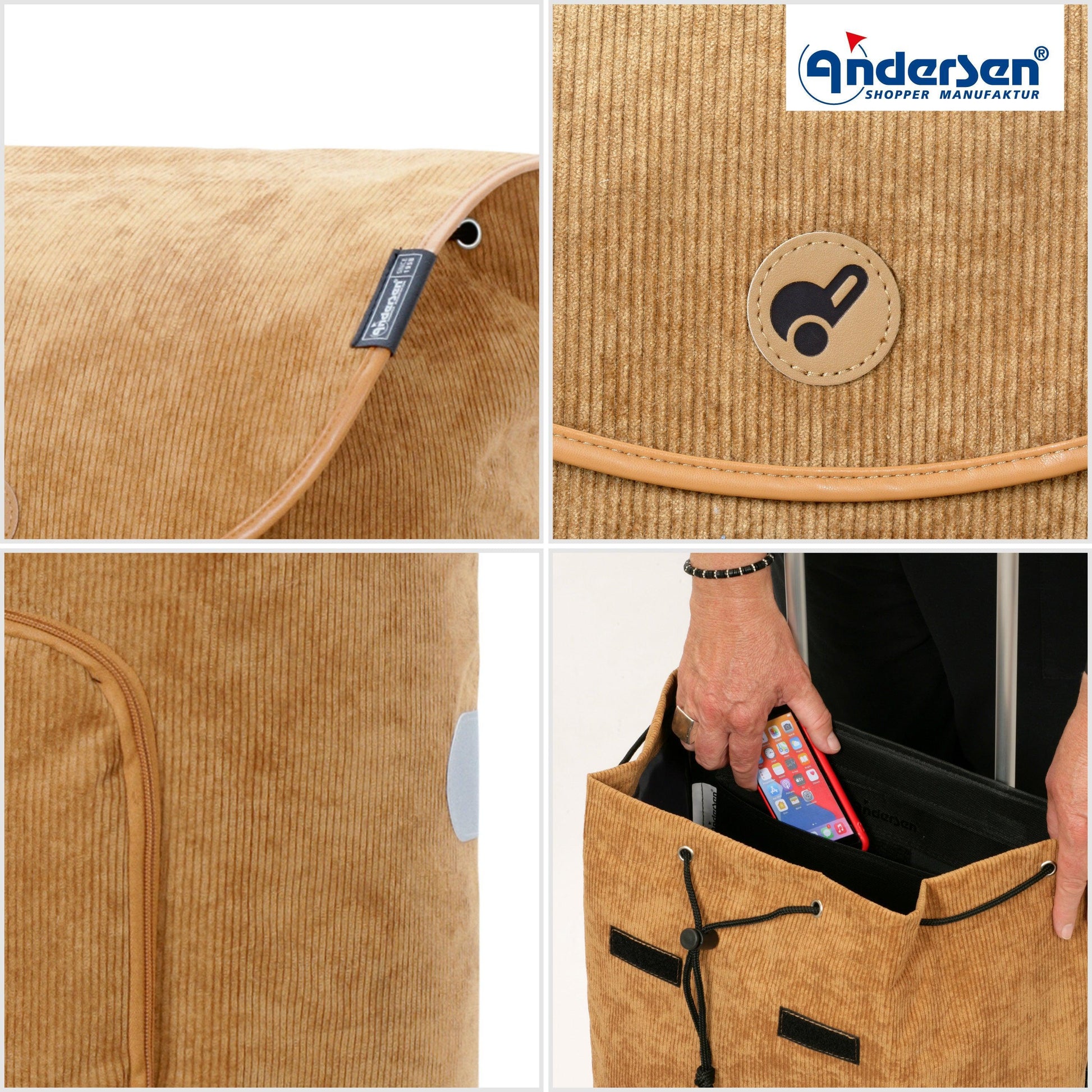 Andersen-Scala Shopper Marta - Camel-shopping-trolley.ch