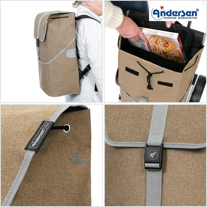 Andersen-Scala Shopper Mikkel - beige-shopping-trolley.ch