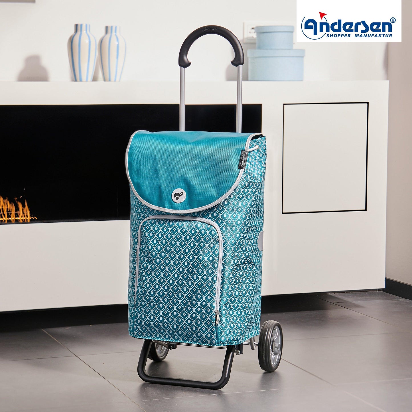 Andersen-Scala Shopper Plus Famke - Petrol-shopping-trolley.ch