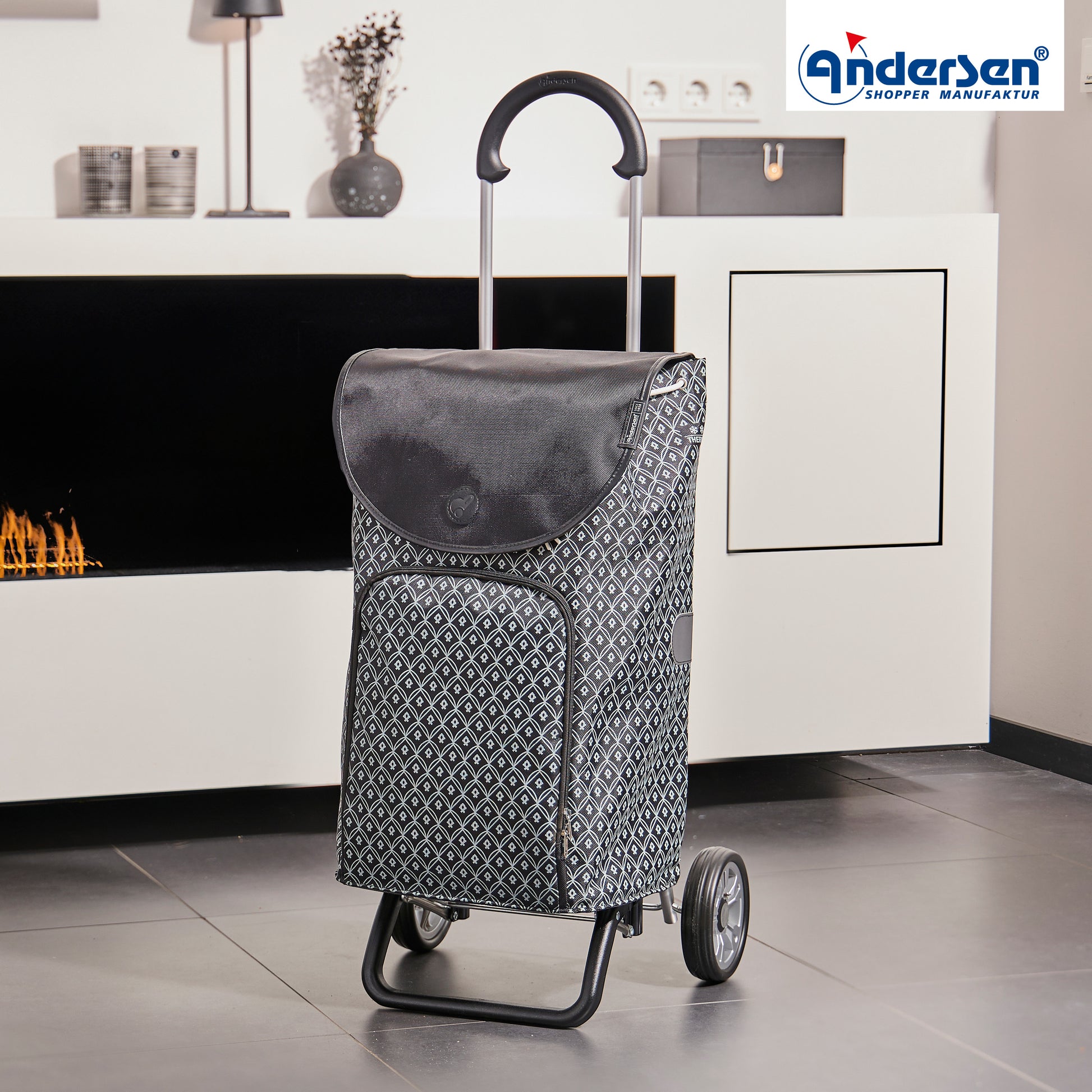 Andersen-Scala Shopper Plus Famke - Schwarz-shopping-trolley.ch