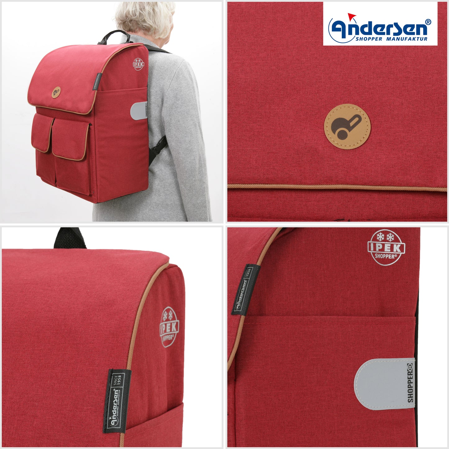 Andersen-Scala Shopper Plus Ipek Mini - Rot-shopping-trolley.ch